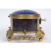 Coffret en cristal bleu gravé et bronze doré, XIXᵉ siècle 13
