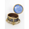 Coffret en cristal bleu gravé et bronze doré, XIXᵉ siècle 15