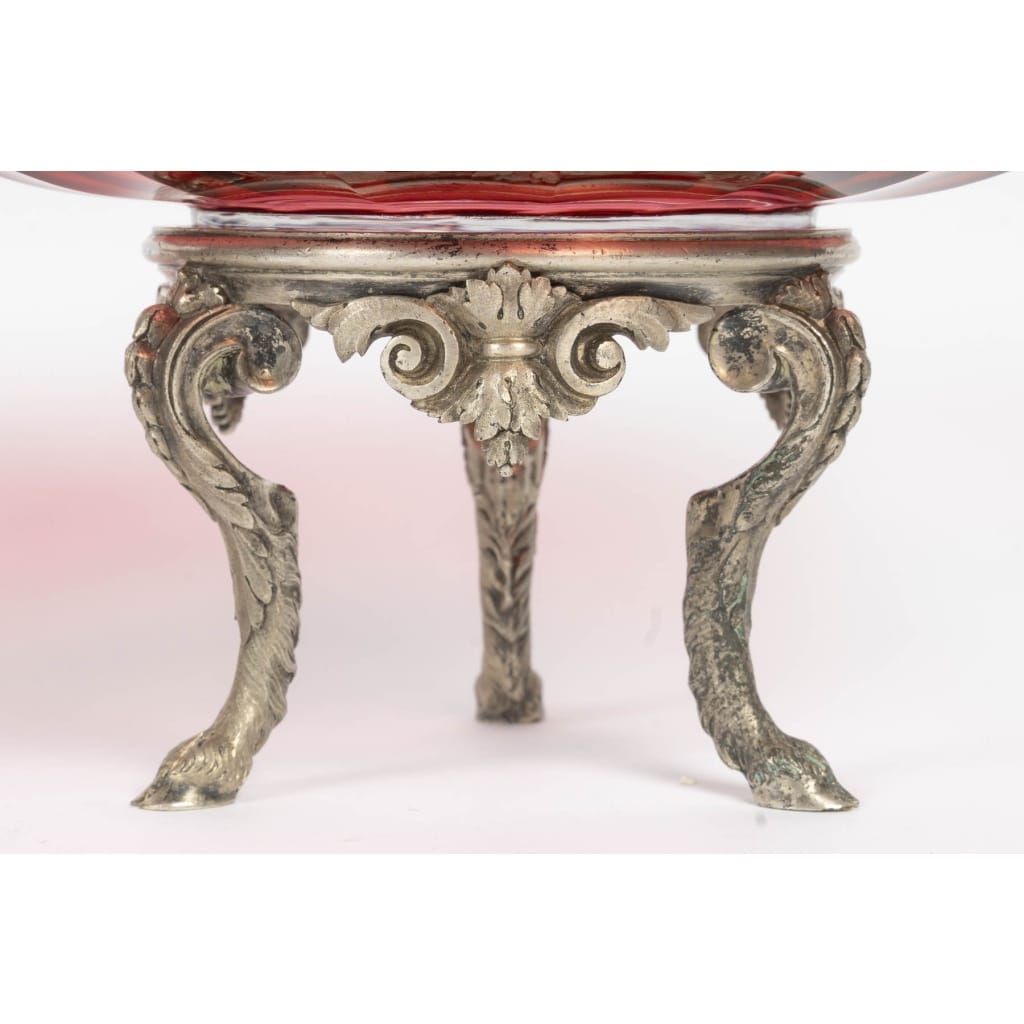 Halphen & Baccarat – Rare Ensemble en Cristal Rubis et Bronze Argenté, vers 1890/1900 7