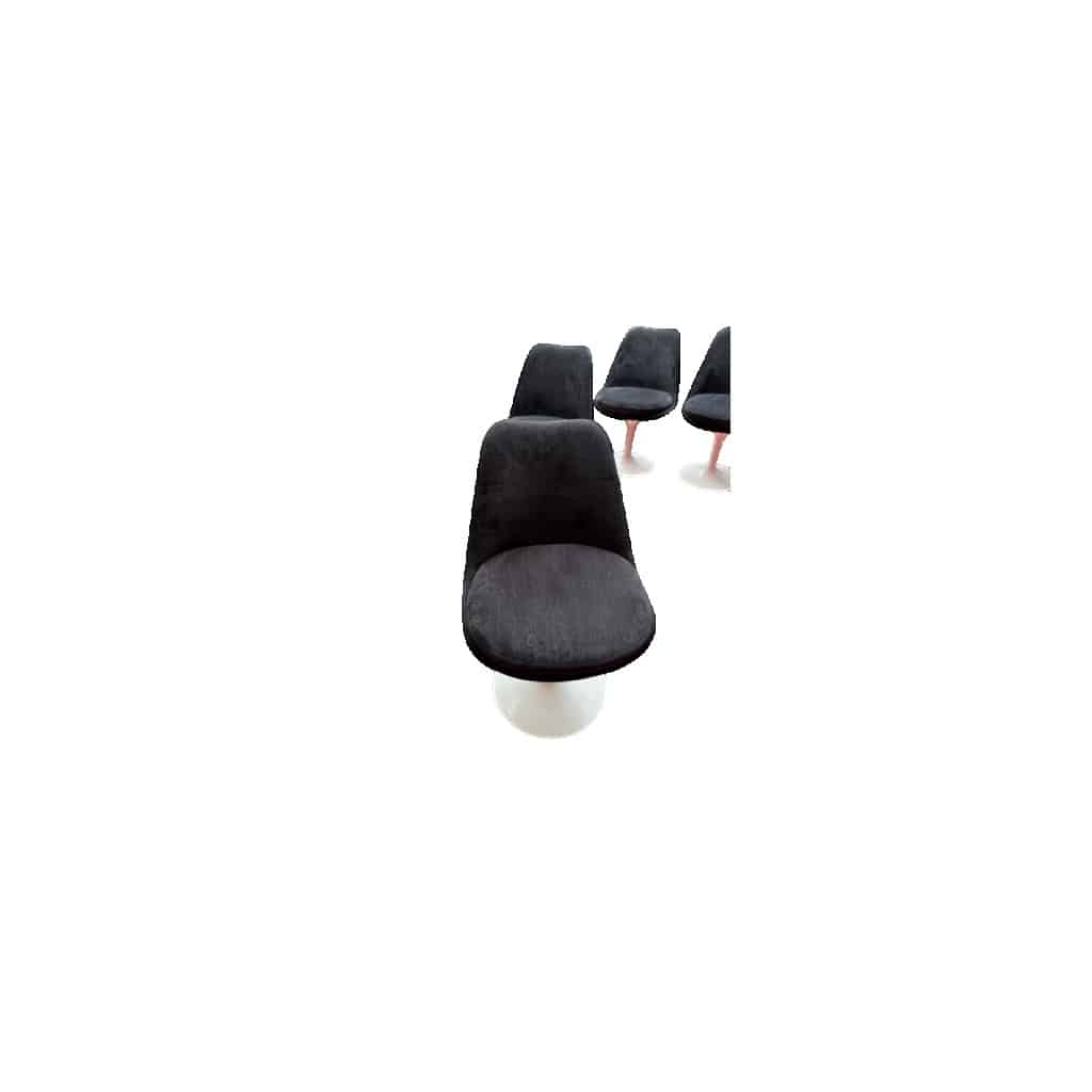 Eero Saarinen pour Knoll : 6 chaises ‘TULIP’ pivotantes 3