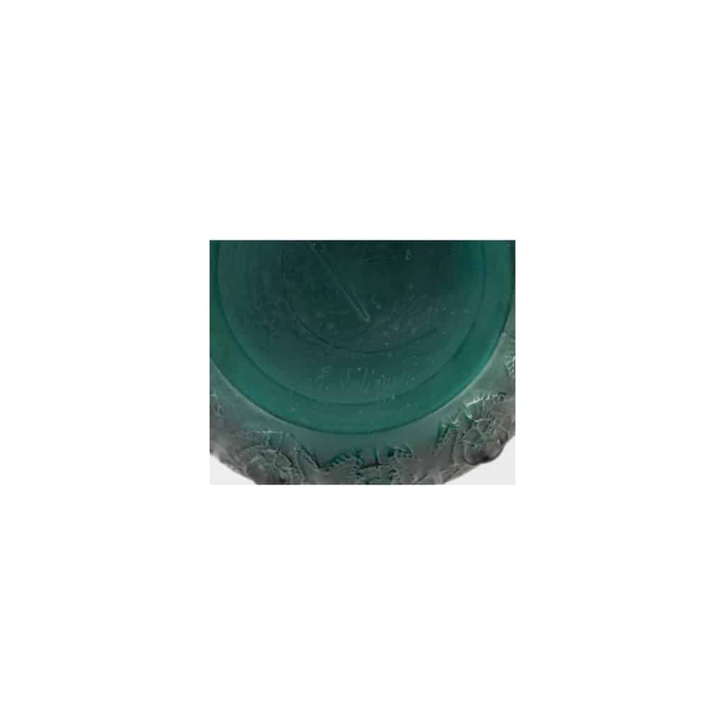 René Lalique 1912 Vase Fougères teinté vert 3