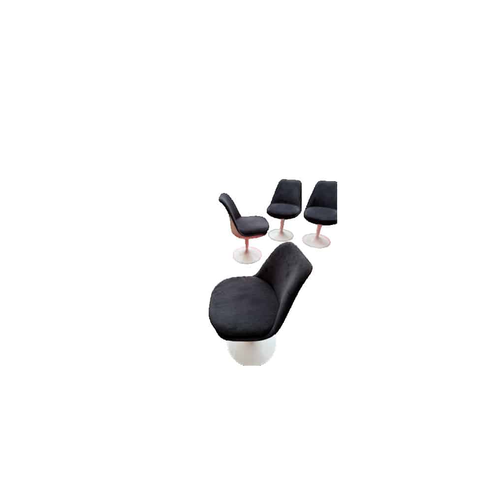 Eero Saarinen pour Knoll : 6 chaises ‘TULIP’ pivotantes 4