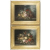 Paire de tableaux de fleurs signés « Jullien » – 1878 Huile sur toile – cadres d’origine en bois doré 13