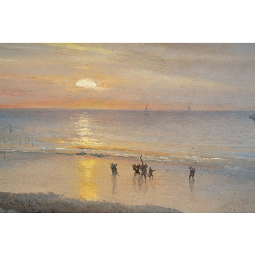 Jean Marie Auguste JUGELET ( 1805 – 1874) vue de Dieppe, 1872 5