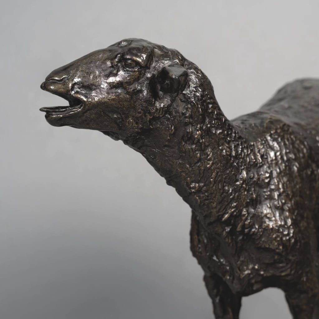 Sculpture – Le Mouton Des Vosges , Pierre – Jules Mêne (1810-1879) – Bronze 8