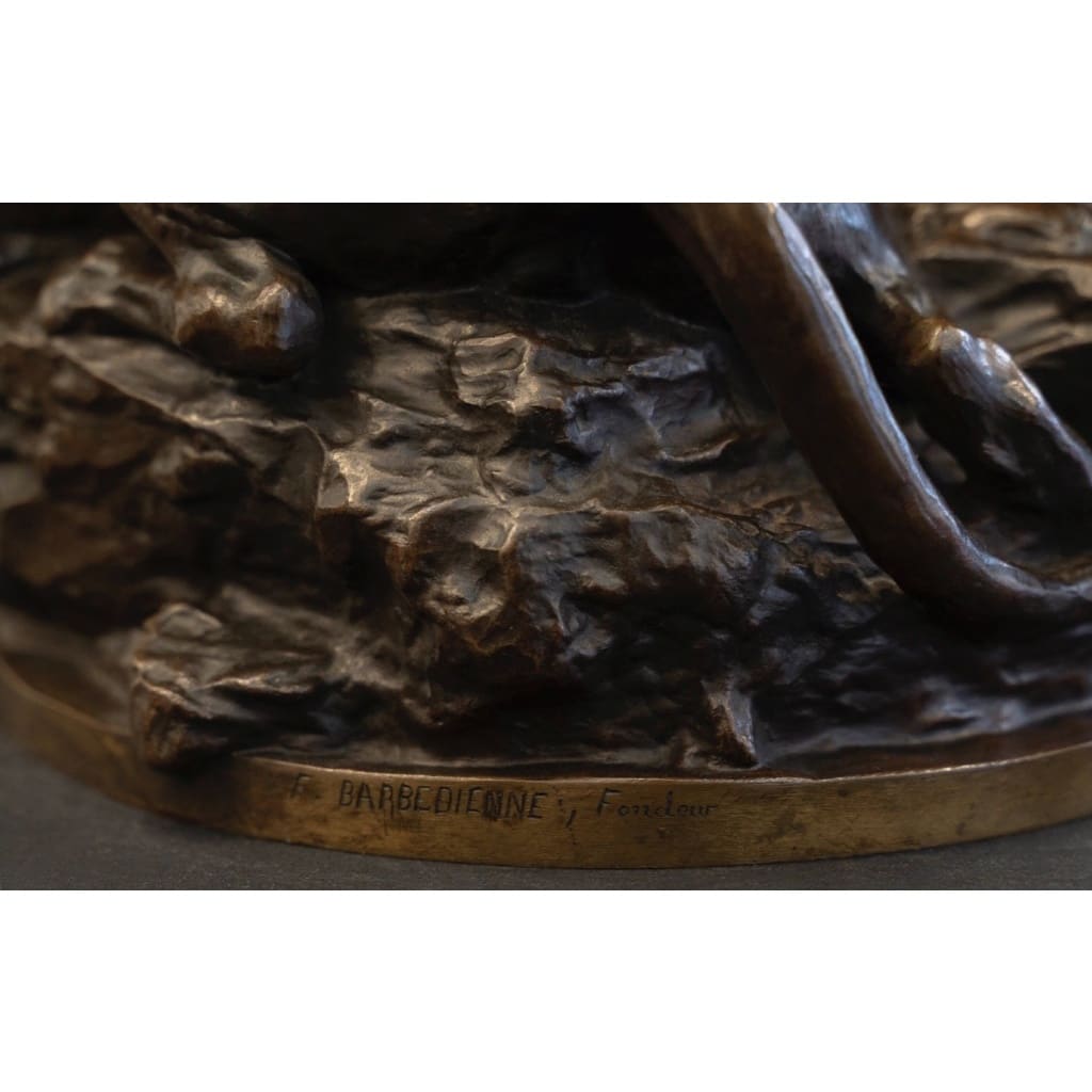 Sculpture – Orphée Aux Enfers , Charles Raoul Verlet (1857-1923) , F.Barbedienne – Bronze 12 Sculpture – Orphée Aux Enfers , Charles Raoul Verlet (1857-1923) , F.Barbedienne – Bronze 12