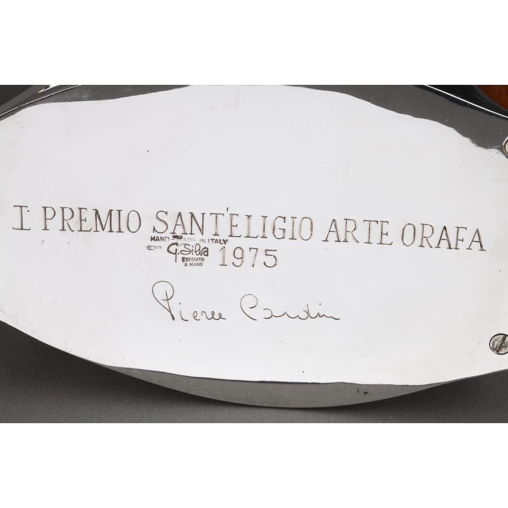 Pierre CARDIN – Service thé café 4 pièces argent massif modèle futuriste XXè 24 Pierre CARDIN – Service thé café 4 pièces argent massif modèle futuriste XXè 24