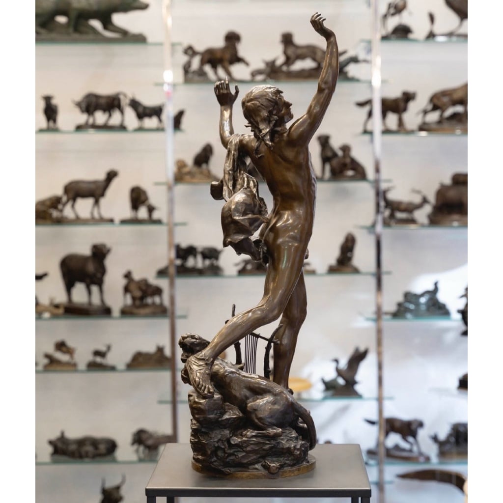 Sculpture – Orphée Aux Enfers , Charles Raoul Verlet (1857-1923) , F.Barbedienne – Bronze 9 Sculpture – Orphée Aux Enfers , Charles Raoul Verlet (1857-1923) , F.Barbedienne – Bronze 9