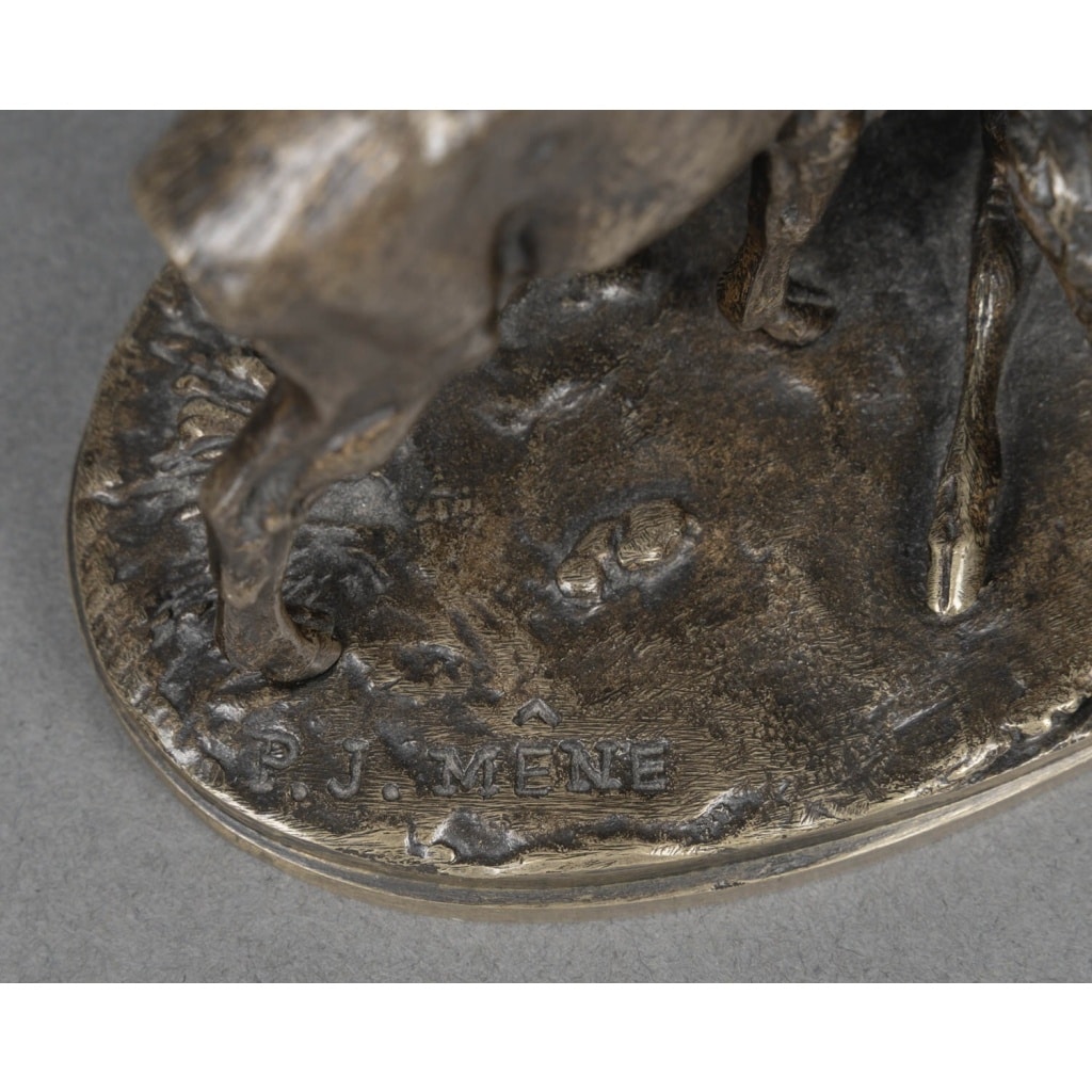 Sculpture – Groupe de Chevreuils N°2 , Pierre – Jules Mêne (1810-1879) – Bronze 8 Sculpture – Groupe de Chevreuils N°2 , Pierre – Jules Mêne (1810-1879) – Bronze 8