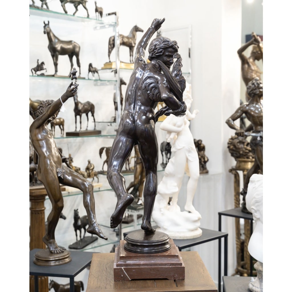 Sculpture – Le Vainqueur Au Combat De Coqs , Alexandre Falguière (1831-1900) – Bronze 7 Sculpture – Le Vainqueur Au Combat De Coqs , Alexandre Falguière (1831-1900) – Bronze 7