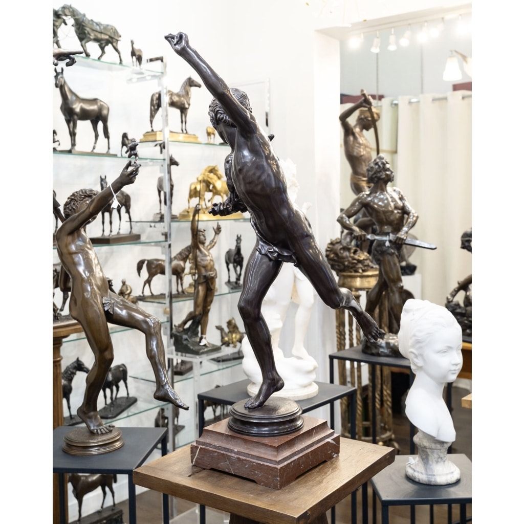 Sculpture – Le Vainqueur Au Combat De Coqs , Alexandre Falguière (1831-1900) – Bronze 9 Sculpture – Le Vainqueur Au Combat De Coqs , Alexandre Falguière (1831-1900) – Bronze 9