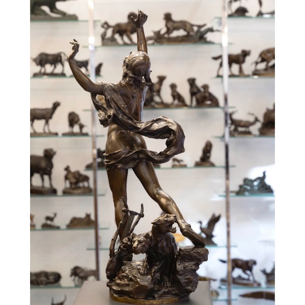 Sculpture – Orphée Aux Enfers , Charles Raoul Verlet (1857-1923) , F.Barbedienne – Bronze 8 Sculpture – Orphée Aux Enfers , Charles Raoul Verlet (1857-1923) , F.Barbedienne – Bronze 8