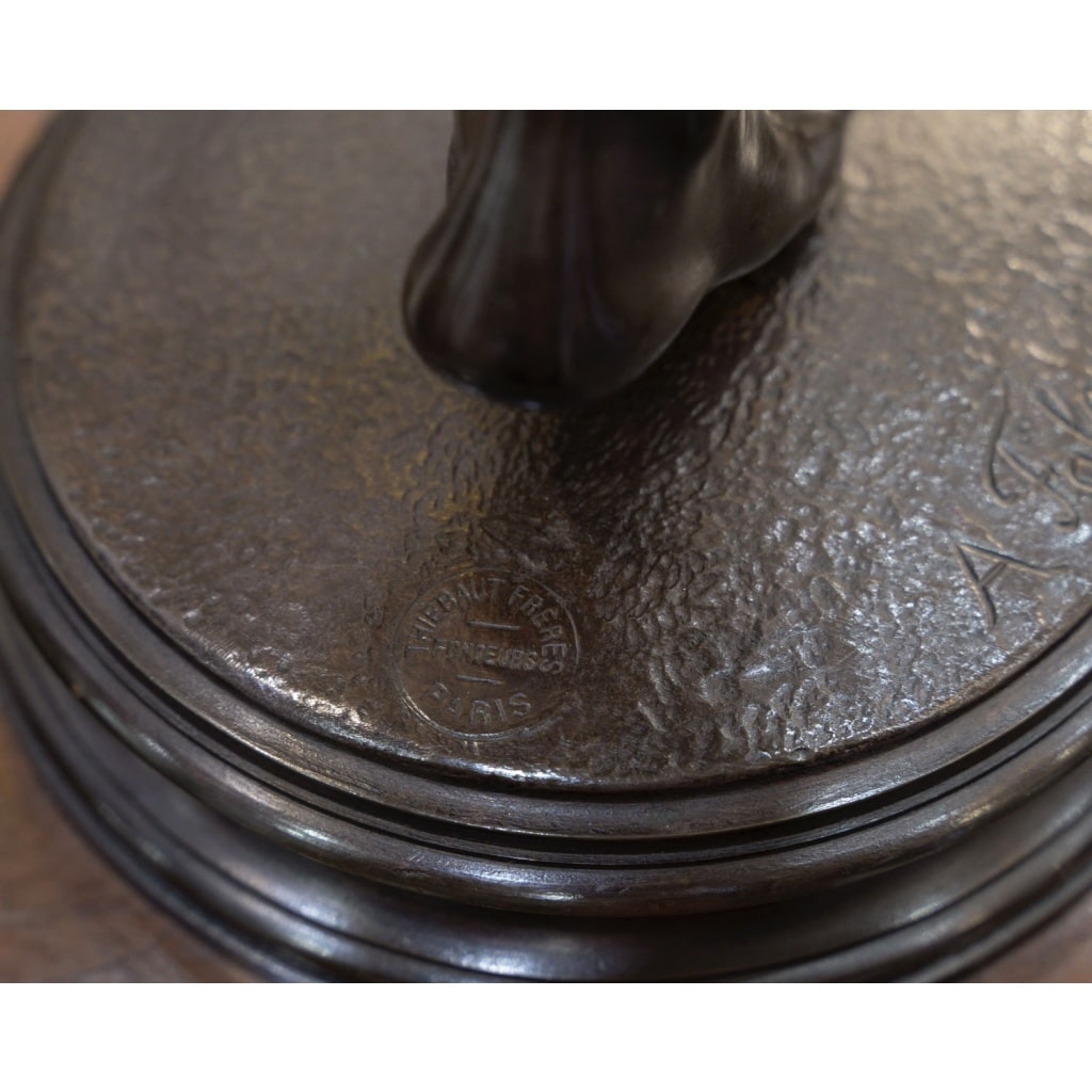 Sculpture – Le Vainqueur Au Combat De Coqs , Alexandre Falguière (1831-1900) – Bronze 11 Sculpture – Le Vainqueur Au Combat De Coqs , Alexandre Falguière (1831-1900) – Bronze 11