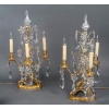 Paire de girandoles de style Louis XV en bronze doré et décor de cristal Maison Baguès vers 1950-1960 25