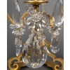 Paire de girandoles de style Louis XV en bronze doré et décor de cristal Maison Baguès vers 1950-1960 17