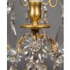 Paire de girandoles de style Louis XV en bronze doré et décor de cristal Maison Baguès vers 1950-1960 18