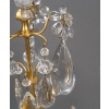 Paire de girandoles de style Louis XV en bronze doré et décor de cristal Maison Baguès vers 1950-1960 19