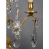 Paire de girandoles de style Louis XV en bronze doré et décor de cristal Maison Baguès vers 1950-1960 21