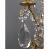 Paire de girandoles de style Louis XV en bronze doré et décor de cristal Maison Baguès vers 1950-1960 23