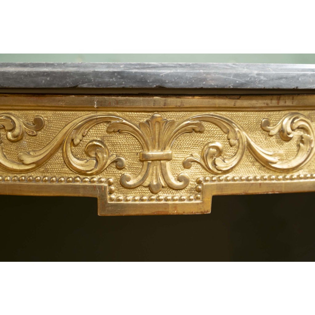 Console Louis XVI en bois doré 18ème siècle 6