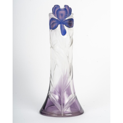 Cristallerie Moser à Karlsbad, Vase soliflore. Vers 1900.