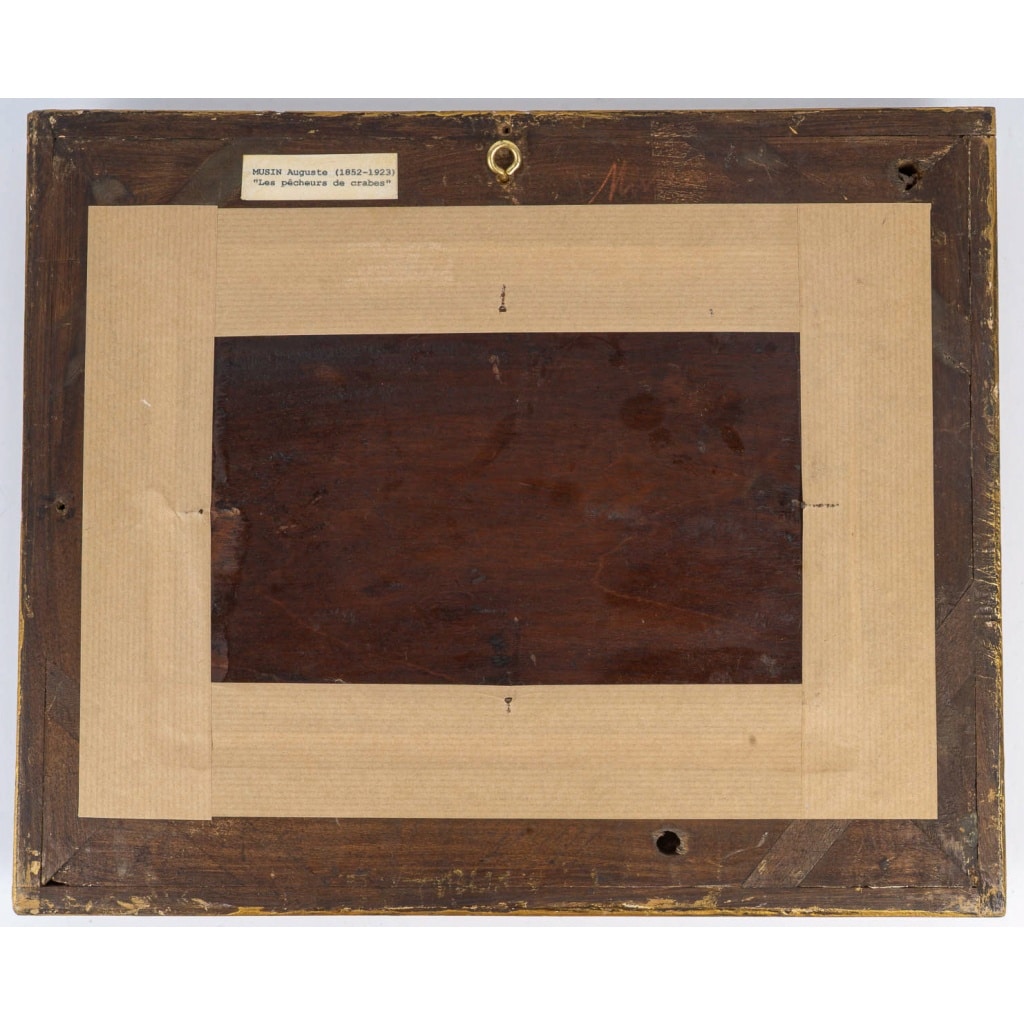 Auguste Henri Musin (1852–1923) – Les Pêcheurs, huile sur bois, vers 1890-1900 8 Auguste Henri Musin (1852–1923) – Les Pêcheurs, huile sur bois, vers 1890-1900 8