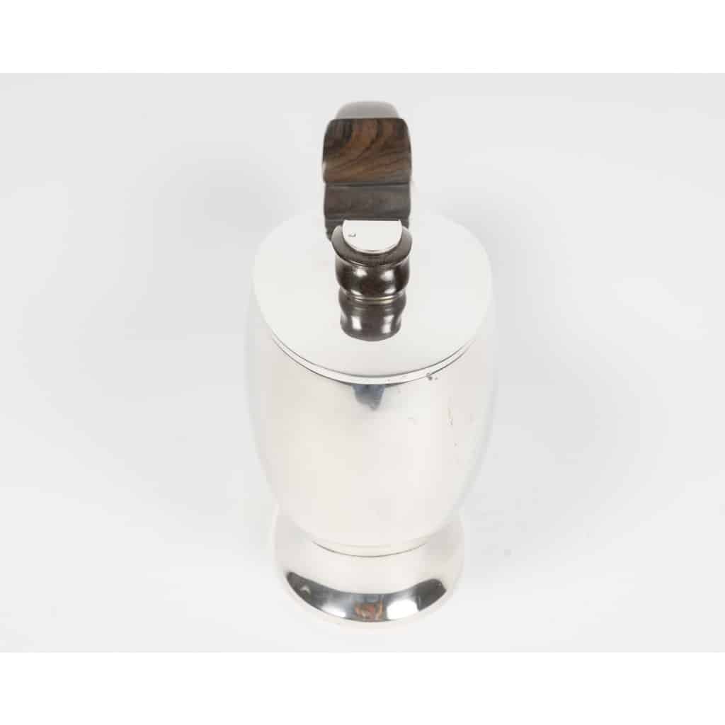 JEAN TETARD – Sucrier couvert ovale à anse en argent massif époque ART DECO 13