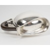 JEAN TETARD – Sucrier couvert ovale à anse en argent massif époque ART DECO 35