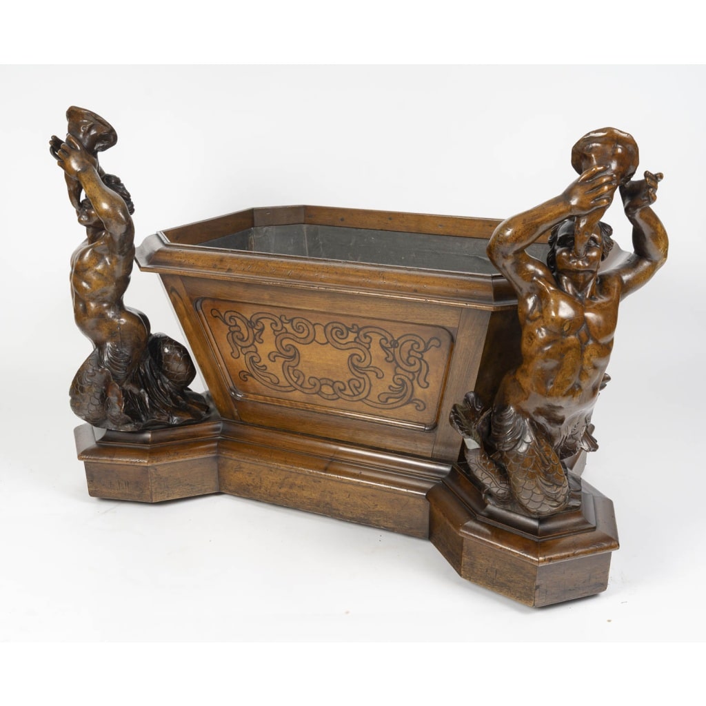 « Wine Cooler ou Raffraichissoir en acajou Angleterre 19ème siècle » 8