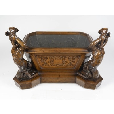 « Wine Cooler ou Raffraichissoir en acajou Angleterre 19ème siècle »