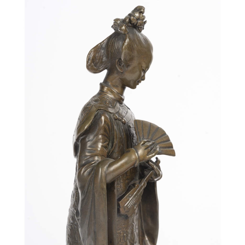 Paire de dignitaires en bronze. France, fin XIXème 11