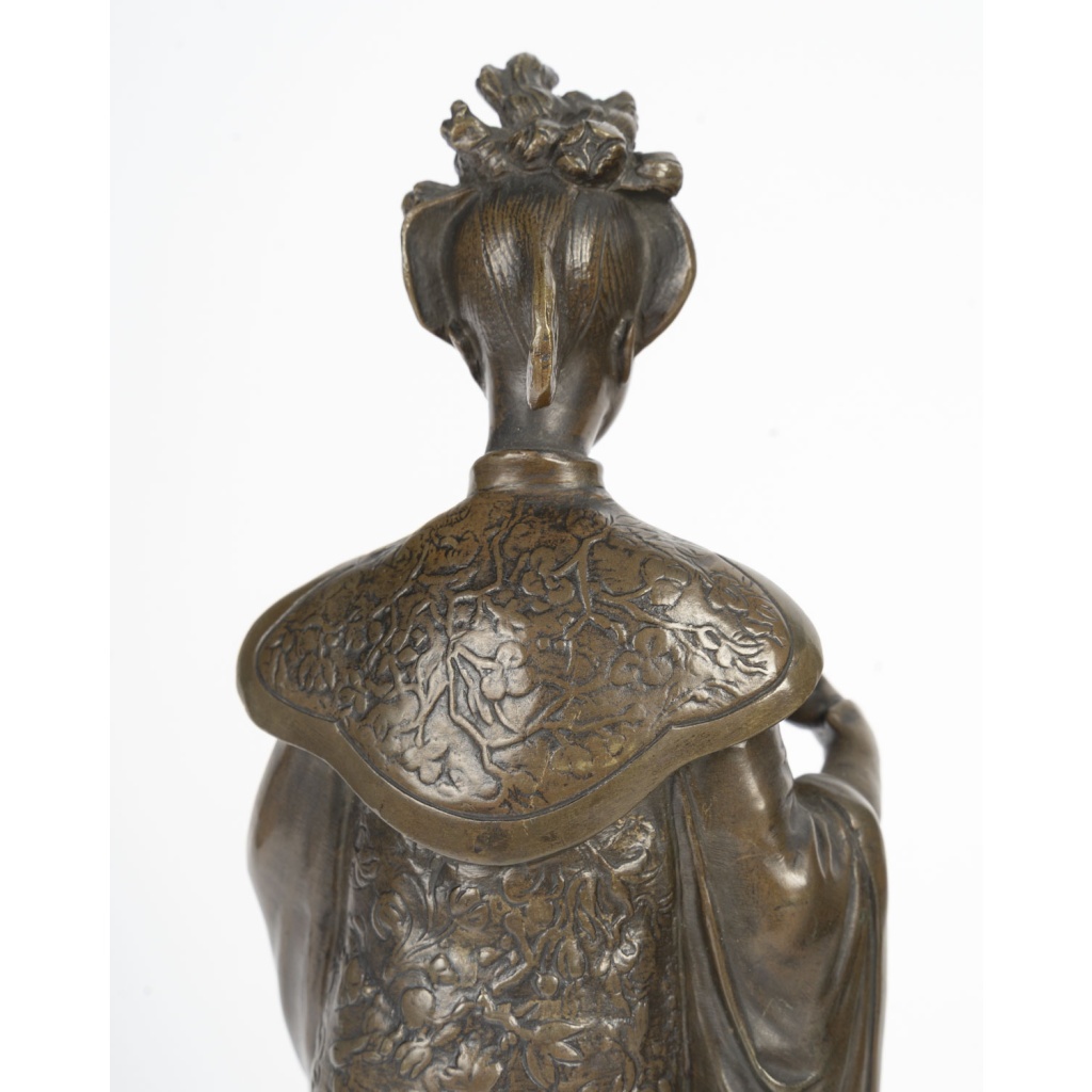 Paire de dignitaires en bronze. France, fin XIXème 9