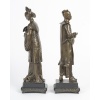 Paire de dignitaires en bronze. France, fin XIXème 20
