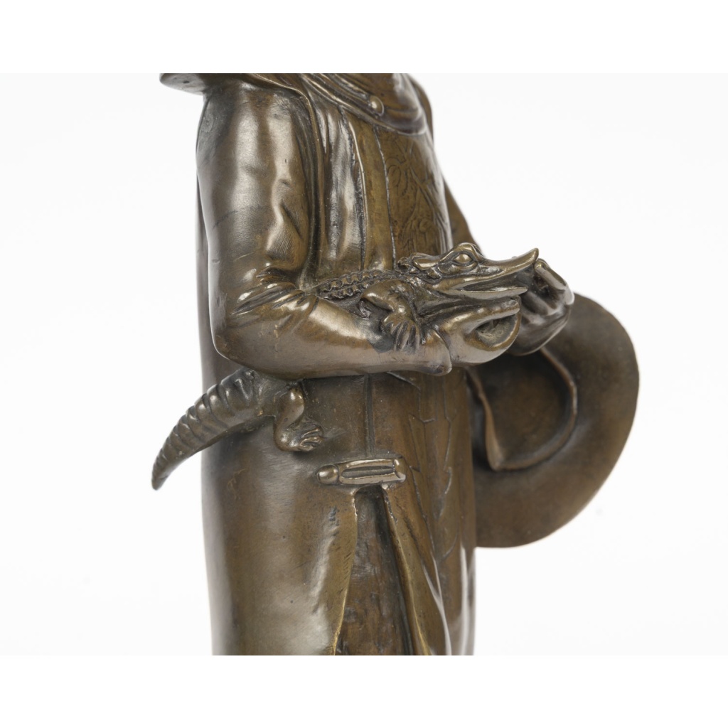 Paire de dignitaires en bronze. France, fin XIXème 15