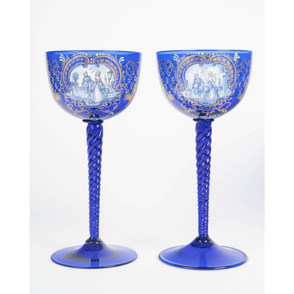 Venise, 12 verres en cristal. XIXème siècle 7 Venise, 12 verres en cristal. XIXème siècle 7