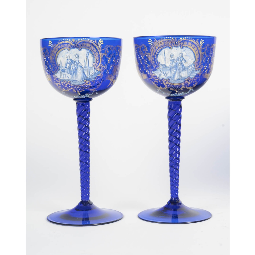 Venise, 12 verres en cristal. XIXème siècle 8 Venise, 12 verres en cristal. XIXème siècle 8