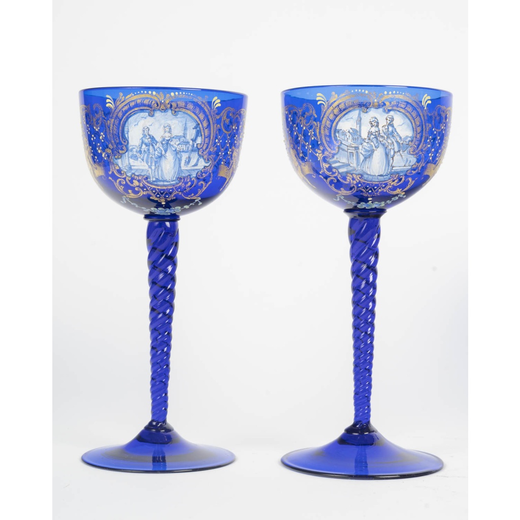 Venise, 12 verres en cristal. XIXème siècle 9 Venise, 12 verres en cristal. XIXème siècle 9
