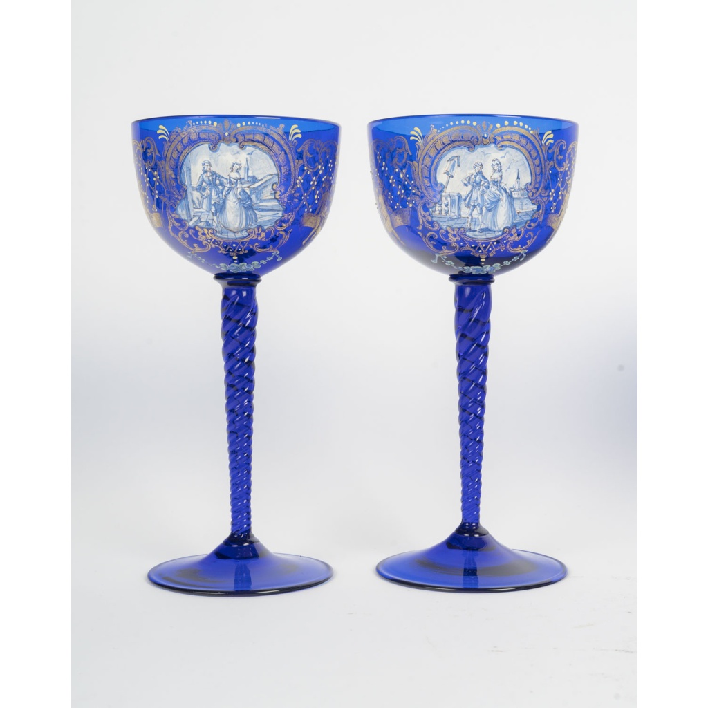 Venise, 12 verres en cristal. XIXème siècle 10 Venise, 12 verres en cristal. XIXème siècle 10