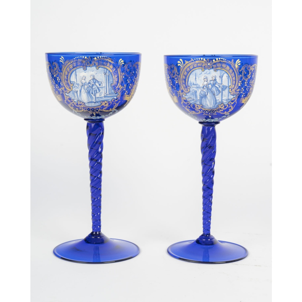 Venise, 12 verres en cristal. XIXème siècle 11 Venise, 12 verres en cristal. XIXème siècle 11
