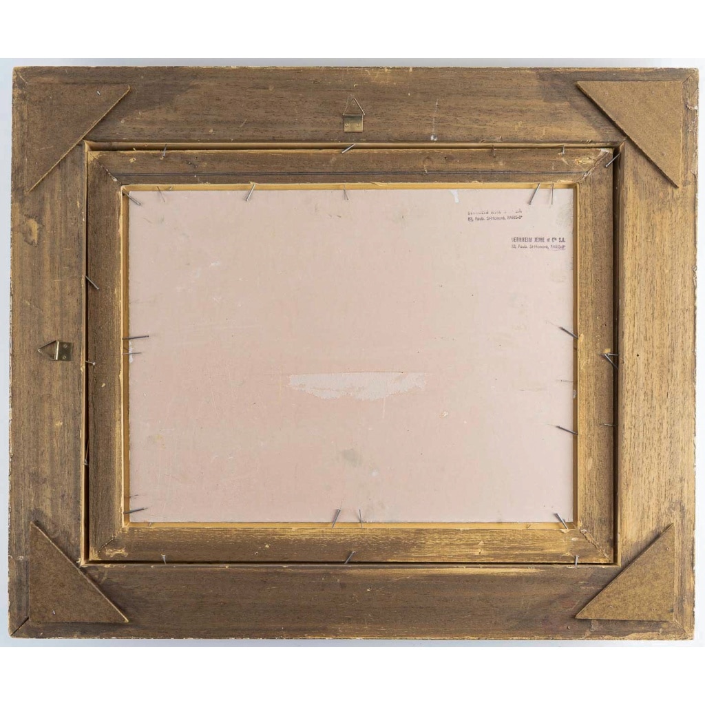 Serge Belloni (1925-2005) – Les Quais de Paris, l’Île Saint-Louis et les Bouquinistes huile sur bois vers 1980 10