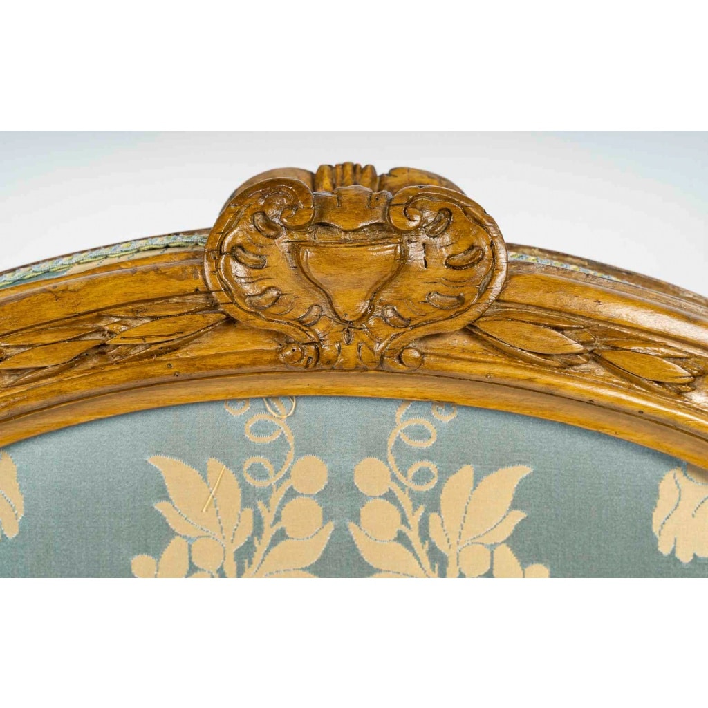 Louis Delanois (1731-1792) Écran de Cheminée d’époque Louis XV en Noyer Sculpté, Vers 1740-1750 11