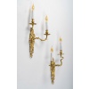 Paire d’Appliques en Bronze Doré d’époque Louis XV au C Couronné vers 1745-1749 14 Paire d’Appliques en Bronze Doré d’époque Louis XV au C Couronné vers 1745-1749 14
