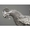 Orfèvre ESCHWEGE Paire de coqs combattant en argent massif circa 1950 30 Orfèvre ESCHWEGE Paire de coqs combattant en argent massif circa 1950 30