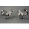Orfèvre ESCHWEGE Paire de coqs combattant en argent massif circa 1950 34 Orfèvre ESCHWEGE Paire de coqs combattant en argent massif circa 1950 34