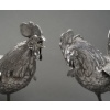 Orfèvre ESCHWEGE Paire de coqs combattant en argent massif circa 1950 38 Orfèvre ESCHWEGE Paire de coqs combattant en argent massif circa 1950 38
