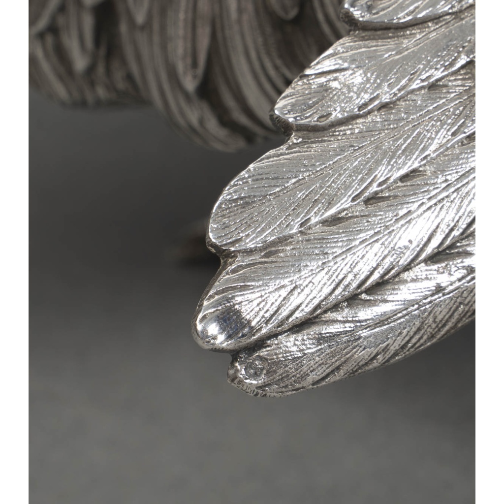 Orfèvre ESCHWEGE Paire de coqs combattant en argent massif circa 1950 21 Orfèvre ESCHWEGE Paire de coqs combattant en argent massif circa 1950 21