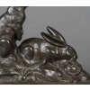 Sculpture – Groupe De Deux Lapins , Maurice Frécourt (1890-1961) – Bronze 17