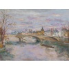 Serge Belloni (1925-2005) – Paris Pont du Carrousel, et de l’Observatoire huile sur bois vers 1980 12
