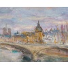 Serge Belloni (1925-2005) – Paris Pont du Carrousel, et de l’Observatoire huile sur bois vers 1980 15