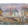 Serge Belloni (1925-2005) – Paris Pont du Carrousel, et de l’Observatoire huile sur bois vers 1980 16